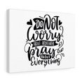 thumbnail image 1 of Scripture Walls Do Not Worry About Anything Bible Verse Canvas Christian Wall Art Ready to Hang Unframed, 1 of 8