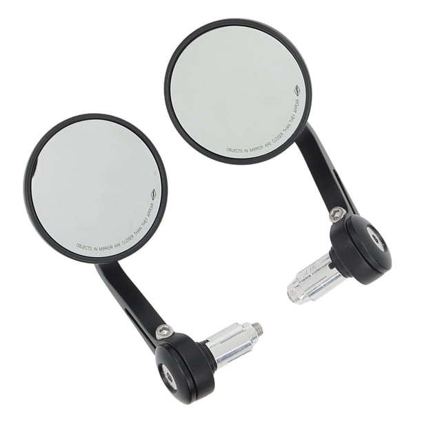 Espejo de Vista Trasera de la Motocicleta, Universal 22 mm/0.87 Pulgadas A Prueba de Amortiguación 2 PCS 360 Espejo de Manillar Rotativo para Motocetreta