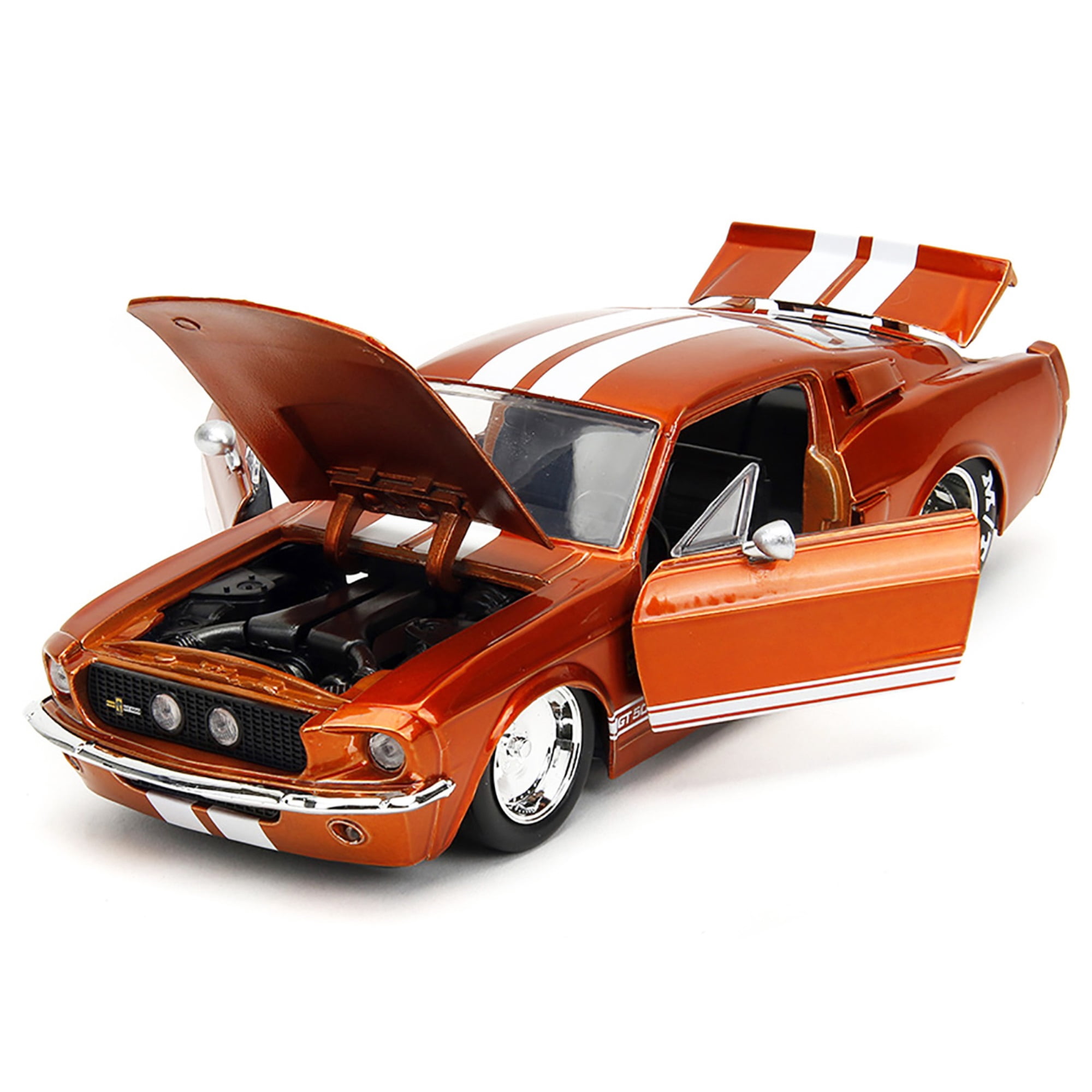 ミニカー BIGTIME MUSCLE 1967 Shelby GT-500KR Big Time Muscle 1:24 1967 Shelby GT-500 Die-Cast Car, Toys for