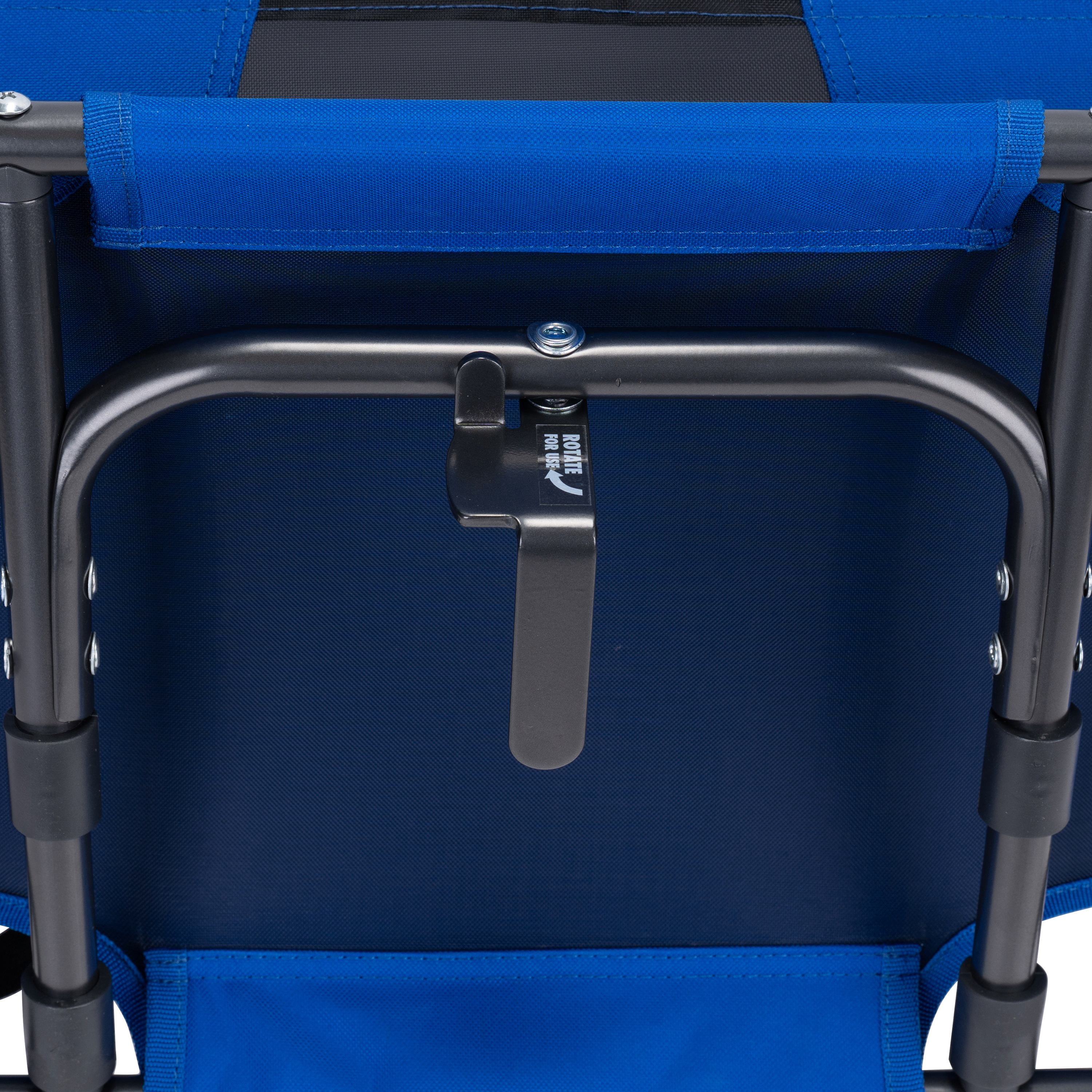GCI Outdoor Big Comfort Stadium Seat with Armrests Cobalt Bleacher Chair for Back Support