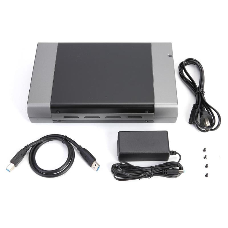 5.25 Inch Optical Drive Case USB3.0 to 3.5 inch USB Type-B SATA External HDD Enclosure Support 8T (US Adapter)