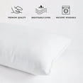 thumbnail image 3 of HAOAN Ntbay 2 Pack Microfiber Soft Tiny Pillows  Machine Washable Travel Pillows  11” x 7”  Light Gray, 3 of 8