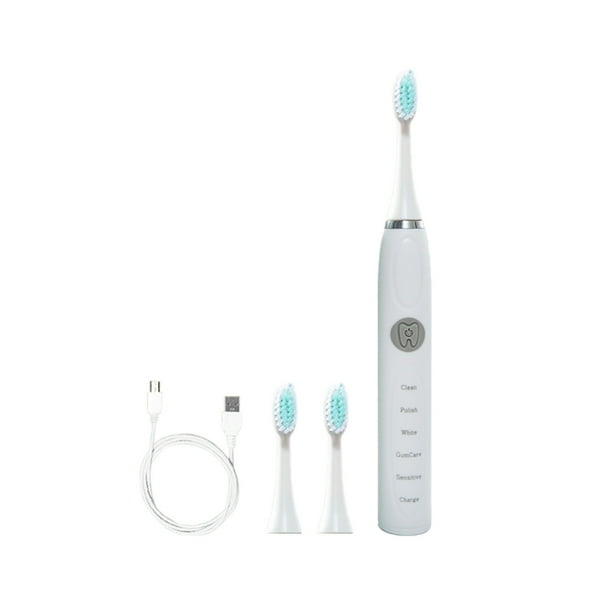 Cepillo para Limpieza Cepillo de Dientes con 3 Cabezales de Cepillo Y Soporte de Cepillo de Dientes, 5 Modos de Limpieza, Cepillo de Dientes Inteligente de 20 Velocidades Ipx7- Nuevo Modelo