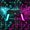 Teal Pink, variant on Homewish Glowing Neon Gaming Controller Kitchen Curtains,Game Pad Theme Black Out Curtains Pack of 2 (42x63 Each),Blue Red