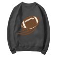 thumbnail image 7 of GZWYHT Football Sweatshirts for Women Funny Sweatshirts Fall Fashion Must Haves Girls Sweatshirt Camping Sweatshirts Gym Sweatshirt Soft Sweatshirts Work Sweatshirt Yoga Sweatshirt，Gray，S, 7 of 7