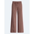 thumbnail image 6 of Scoop Women's and Women's Plus Scubaknit Wide Leg Tie Waist Seamed Pants, Regular, Short Lengths, Sizes XS-4X, 6 of 6