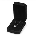 thumbnail image 2 of 1.24 ct Brilliant Round Cut Halo Synthetic White Sapphire 18K White Gold Pendant with 18" Chain, 2 of 6