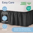 thumbnail image 7 of Elastic Wrap-Around Dust Ruffled Bed Skirt - Easy Fit with Pleated 15" Drop, 7 of 7