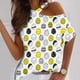thumbnail image 1 of Blusa de Manga Corta con Estampado Fiudx Cuello redondo cómoda holgada, 1 of 5