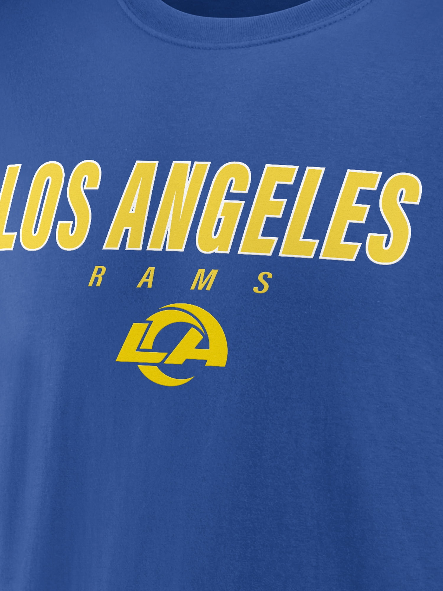 NFL Los Angeles Rams Men's Cotton Blue Short Sleeve T-Shirt