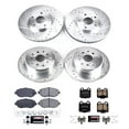 thumbnail image 3 of PowerStop Front and Rear Z23 Evolution Sport Carbon-Fiber Ceramic Brake Pad and Drilled & Slotted Rotor Kit Fits: LEXUS Select Models K1079, 3 of 10
