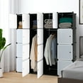 thumbnail image 3 of Costway Armoire Portable 16 Cubes avec 2 Tringles, 3 of 10