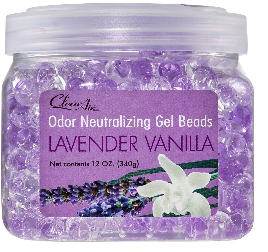 Clear Air Odor Eliminator Gel Beads Lavender Vanilla Scent Air