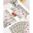 thumbnail image 5 of Easter Placemats Set of 6, Tulip Flowers Spring Floral Placemat for Dining Table Decorations, Eucalyptus Leaves Place Mats, Spring Table Mats for Kitchen Dinner Seasonal Holiday Party Decor, 5 of 6