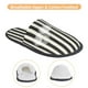 thumbnail image 3 of Fotbe Black And White Thick Stripes Pantuflas Peludas para Mujer con Estampado, Zapatillas de Peluche, Zapatos de Invierno para Casa, Uso Interior y Exterior-Medium, 3 of 8