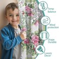 thumbnail image 3 of Blackout Kids Curtains,Pioneer Flower Floral Print Pattern Childrens Insulated Curtains Set Of 2,Bedroom Essentials,Toddler Room Decor 52"x84", 3 of 5