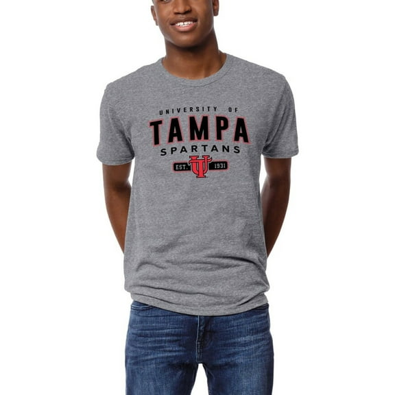 Men's League Collegiate Wear Heather Gray Tampa Spartans Victory Falls Tri-Blend T-Shirt