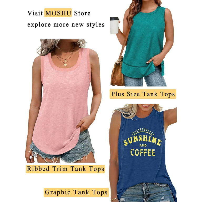 Yoga & Coffee V-Neck Flowy Tank Tops Yoga & Coffee V-Neck Flowy Tank Tops