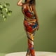 thumbnail image 1 of Vestido Vestido sin tirantes sin espalda con abertura delgada y estampado de nueva moda Cgtredaw Para estrenar, 1 of 9