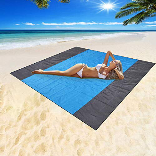 Sand Free Beach Mat Oversized Beach Blanket Waterproof Sand Proof US 82" X79" 
