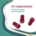 thumbnail image 3 of Greeniant Adaptador de válvula de 5 piezas Colores surtidos Material premium de gran Presta Cap Tube Pump Tool Convertidor Presta a Schrader Ciclismo Rojo Greeniant OD003468-01, 3 of 6