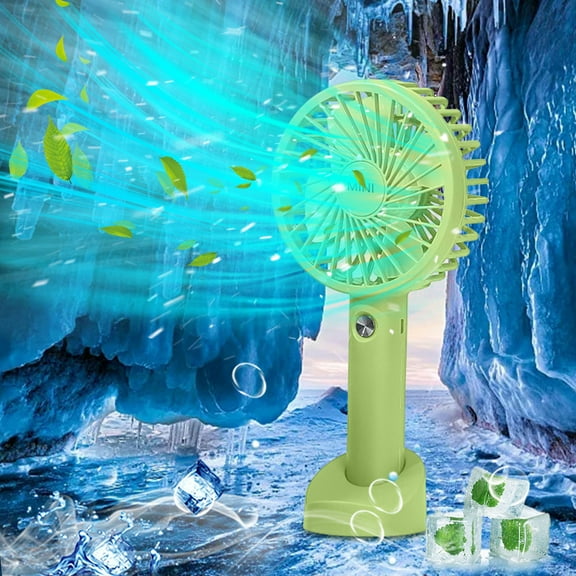 XGFHYJEH Hand Held Fan, Mini Fan Handheld, Hand Held Fan Rechargeable, Portable Folding Hand Held Cooling Fan