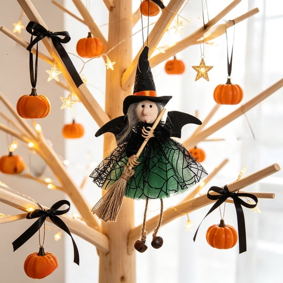 WDOBM Vintage Halloween Decor, Halloween Party Decor, Horror Witch Halloween Hanging Ornament, Halloween Witch, Halloween Hanging Decor for Spooky Holiday Gift