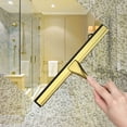 thumbnail image 5 of Gold All-Purpose Shower Squeegee for Shower Doors, Window and Car Glass, Stainless Steel, 10 Inches, 5 of 6