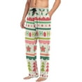 thumbnail image 5 of FREEAMG Men's Pajama Pants with Pockets Sleepwear Lounge Pants Stretch Casual Christmas Tree Cherry Stripes, 5 of 7