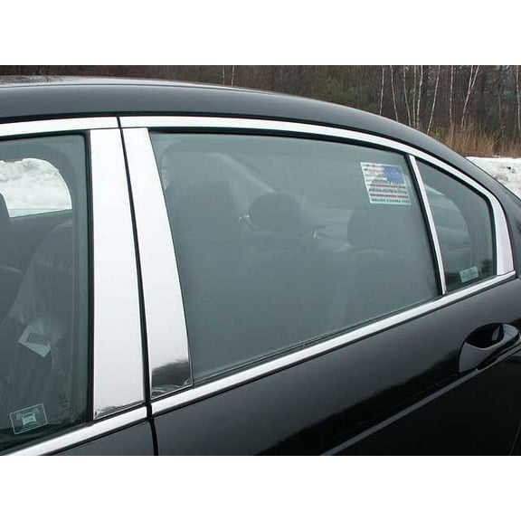 Stainless Steel Pillar Trim 6Pc Fits 2008-2015 Honda Accord PP28282 QAA