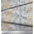 thumbnail image 2 of Soimoi Gray polyester Crepe Fabric Flower Leaves Print Sewing Fabric Yard 42 Inch Wide, 2 of 2