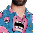 thumbnail image 5 of Tiny teeth Men's Short Sleeve Casual Printed Button Down Beach Shirts, 5 of 6