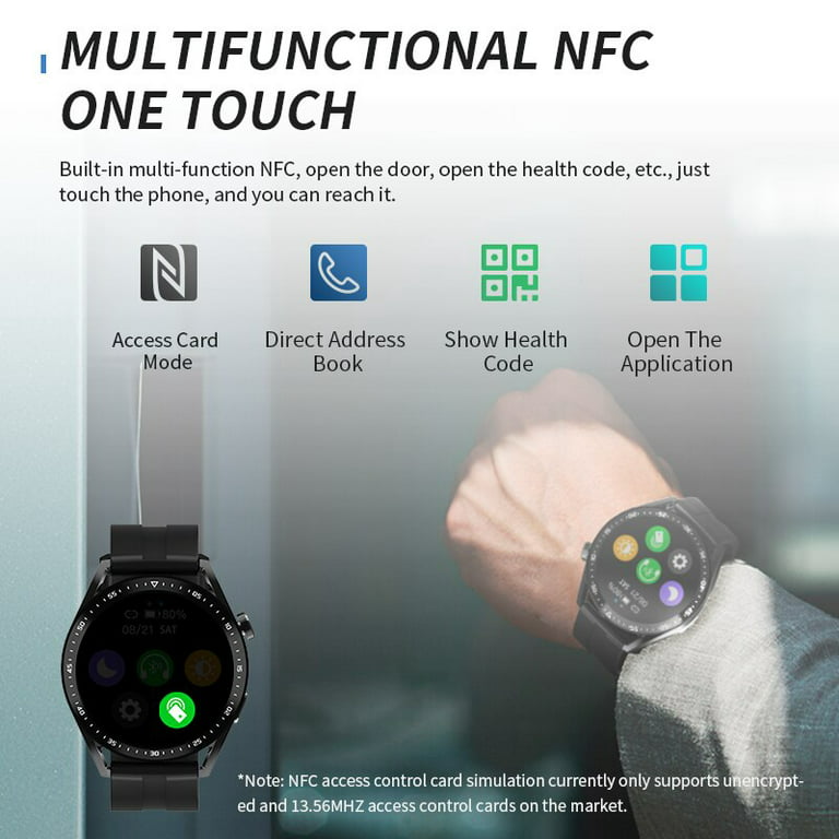 Smart Hw28 Smartwatch For NFC Inch screen hd voice assistant BT call Sport smartwatch pk Huawei GTR 3 - Walmart.com