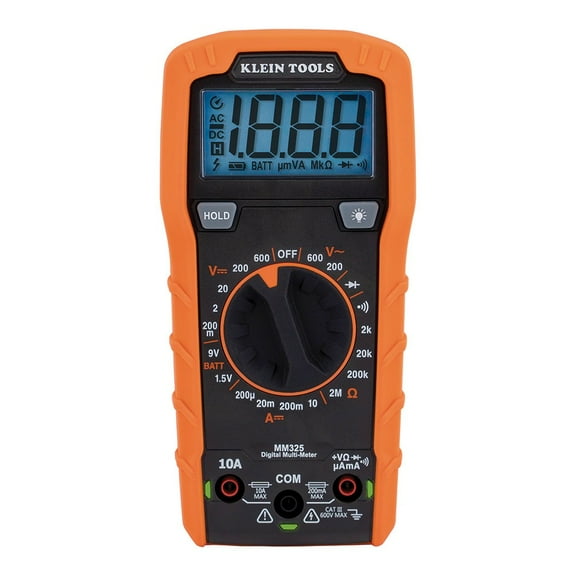 Klein Tools MM325 600V Manual-Ranging Digital Multimeter