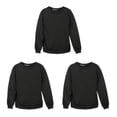 thumbnail image 3 of relayinert Haut de Survêtement en Molleton Uni pour Hommes, Col Rond, Chaud et Élégant, Noir, 2TG, 3ensemble, 3 of 6