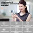 thumbnail image 2 of Youkk Intelligent Voice Translation Machine Portable Handheld Smart Translator Instant Voice Translator with 2.4 Inch HD Touch Screen Black, 2 of 6