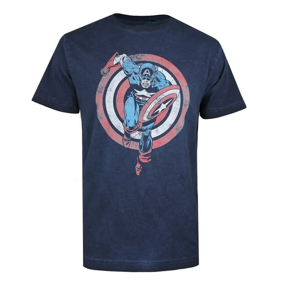 Captain America T-Shirt de Charge de Bouclier pour Homme