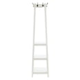 thumbnail image 5 of Linon Helena Mid-Century Tapered Square Coat Rack with Shelves, White, 5 of 6