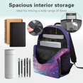thumbnail image 5 of Aplkyhs Galaxy Axolotl Pack School Backpack for Kids Age 6-18 Ergonomic Padded Adjustable Straps Large Capacity Water Resistant Bookbag for K-12 Students Daily School Travel, 5 of 7