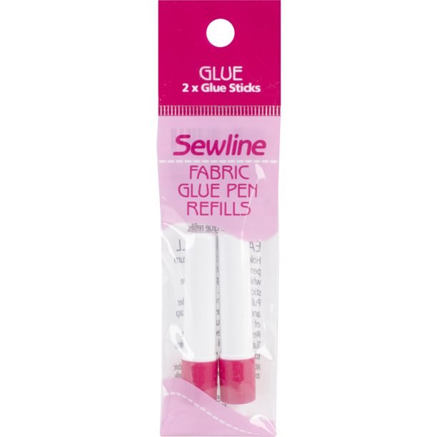 Sewline WaterSoluble Fabric Glue Pen Refill 2/PkgBlue