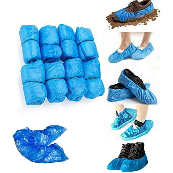 Disposable Footwear Shields, Non-Slip Plastic Covers, Versatile Protection For Shoes