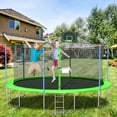 thumbnail image 2 of uhomepro 16-Foot Kids Trampoline with Basketball Hoop, Outdoor Trampoline with Safety Enclosure Net, Circular Trampolines for Adults Kids, Family Jumping and Ladder, Kids Basketball Trampoline, 2 of 13