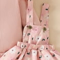 thumbnail image 4 of Taybagh First Birthday Outfit Girl Long Sleeve Dress Set Headband Newborn Girl Clothes Cute Bow Pattern Elegant Party Pink 0-3 Months, 4 of 7