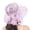 Pink, variant on Sunshade Hat Elegant Mesh Floral Flexible Shape Retention All Match Foldable Portable Daily Headwear