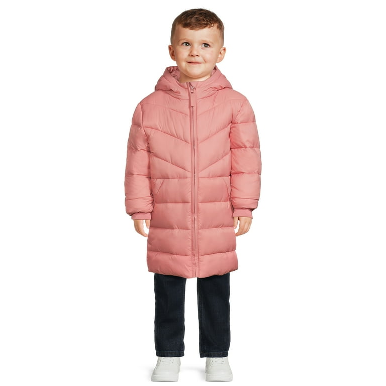 Wonder Nation Toddler Long Length Puffer Jacket Sizes 12M 5T Walmart