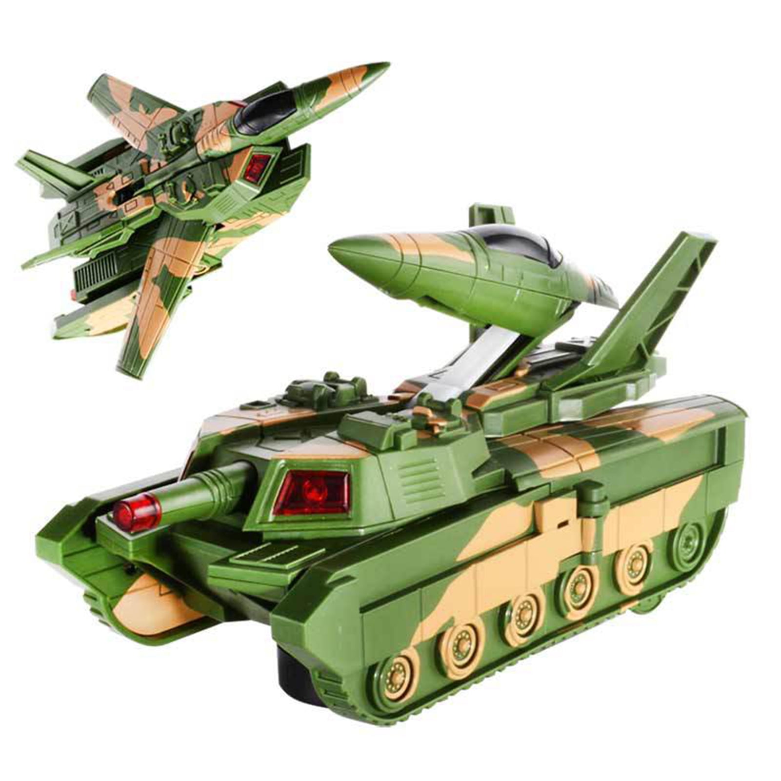 Vokodo Toy Military Fighter Truck Friction Power With Lights And Sounds TE-70 