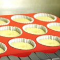 thumbnail image 4 of 1pc Muffin 12 Holes Silicone Round Mold DIY Cupcake Cookies Fondant Baking Pan Non\-Stick Pudding Steamed Cake Mold Baking Tool, 4 of 6
