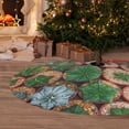 thumbnail image 5 of KLL 30" Christmas Tree Skirt Cactus 4 Xmas Tree Skirts Mat for New Year Xmas Holiday Party Indoor Outdoor Home Decoration, 5 of 5