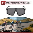 thumbnail image 3 of 1 Set de Gafas de Motocicleta Antideslumbrantes Tri-Acetato de Celulosa UV400 Gafas de Sol para Deportes al Aire Libre para Motocross, Moto de Tierra, ATV Lente Negra Marco Negro y Gris, 3 of 6