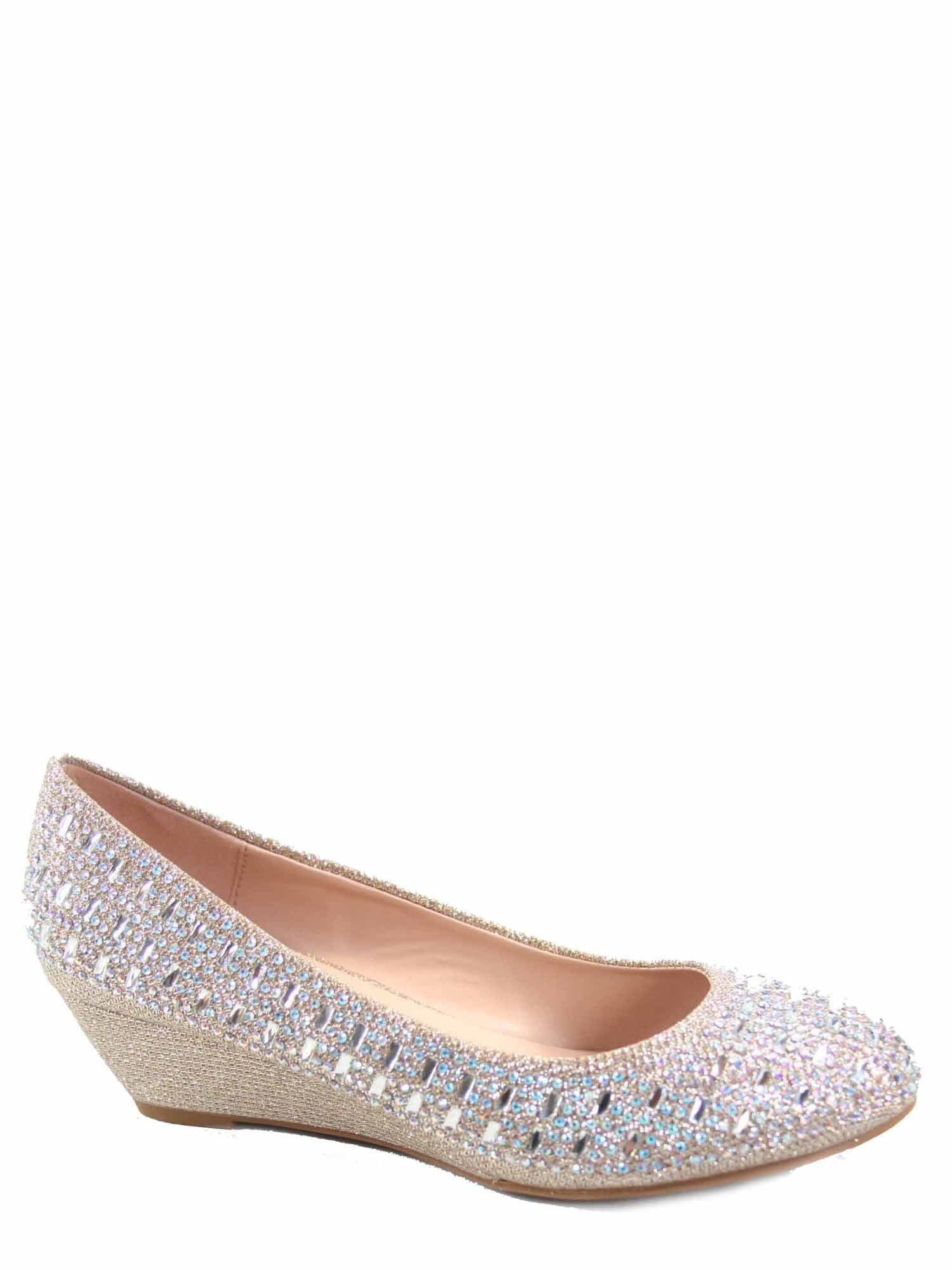 sparkly slip on shoes womens